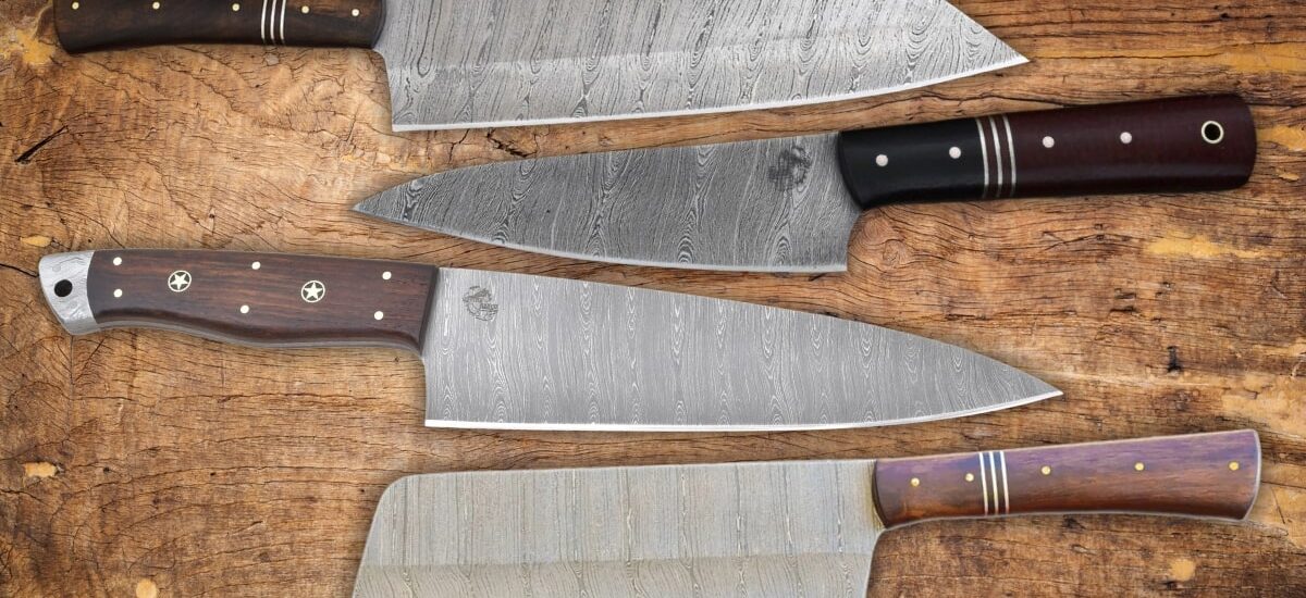Fake Damascus Chef Knife
